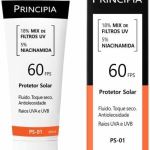 PRINCIPIA, Protetor Solar Facial FPS 60, PS-01, 40ml