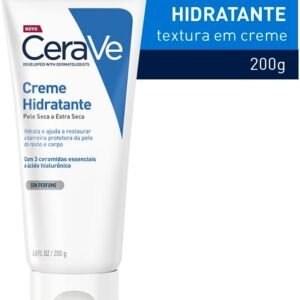 CeraVe, Creme Hidratante Corporal, com textura Cremosa e Ácido Hialurônico 200g