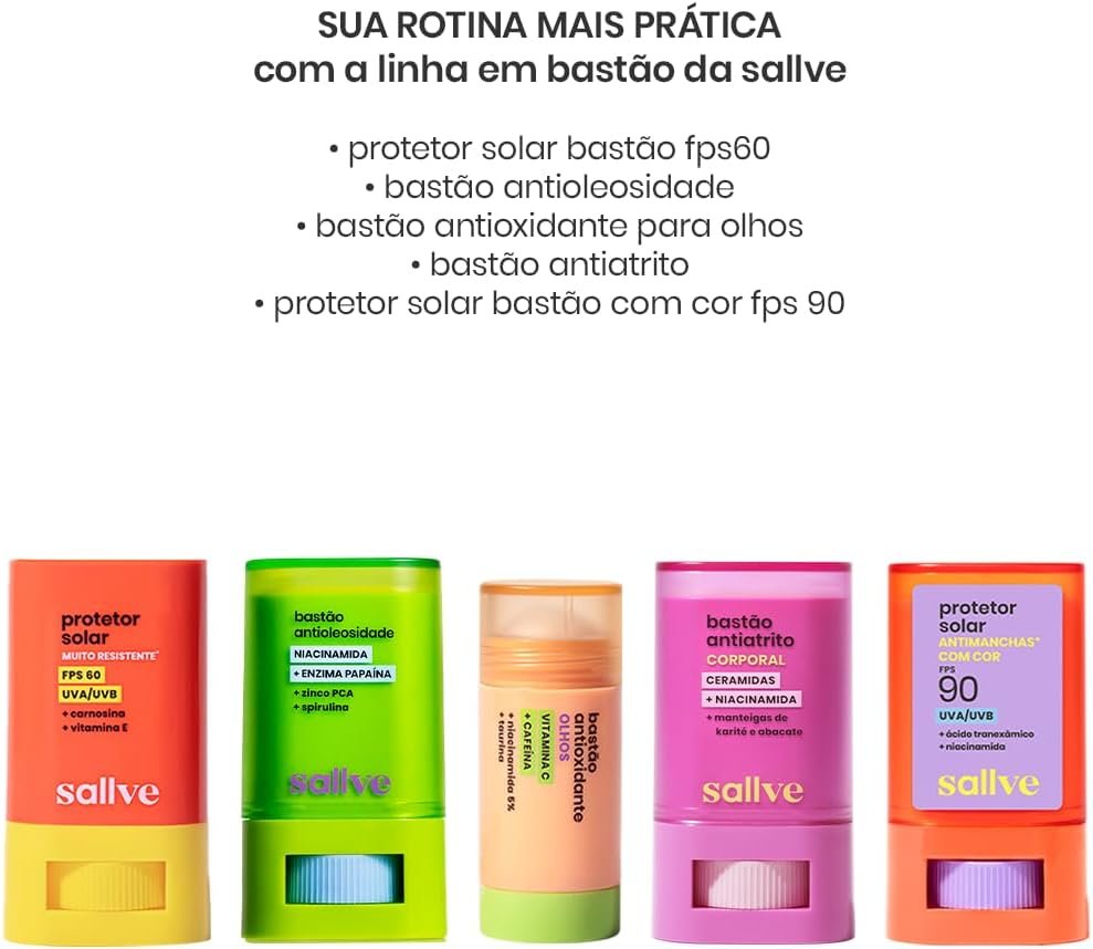 Sallve Protetor Solar Bastão Antimachas FPS 90 com Cor 5-15g - Image 8