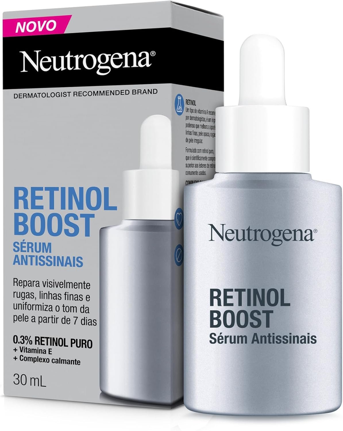 Neutrogena Retinol Boost Sérum 0.3 Antissinais, 30mL - Image 3